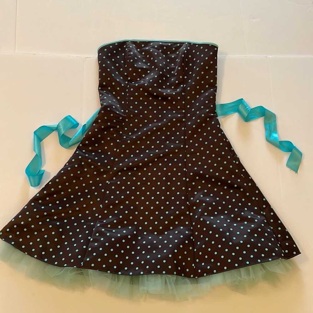 Jessica McClintock~Gunne Sax 9/10 Strapless Party Special Occasion Short Gown - Picture 15 of 16